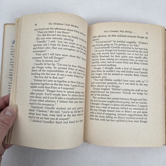 The Christmas Card Murders by David William Meredith Hardcover Vintage Mystery - Picture 10 of 10